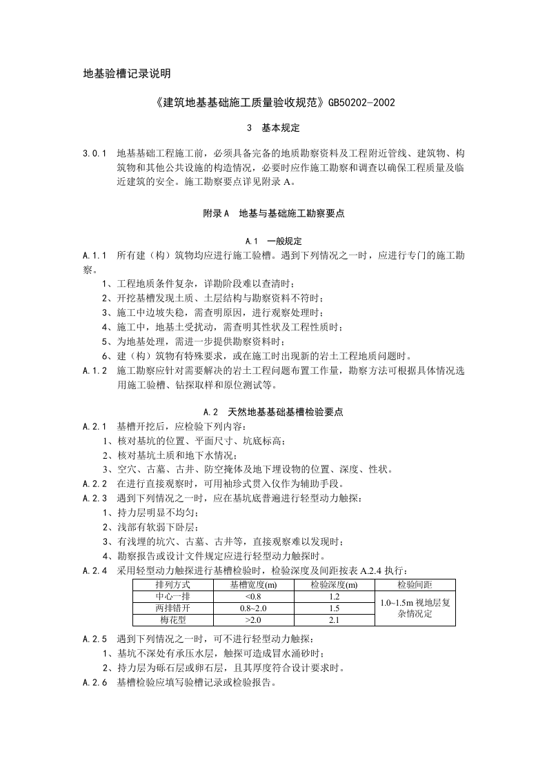 地基验槽记录第2页